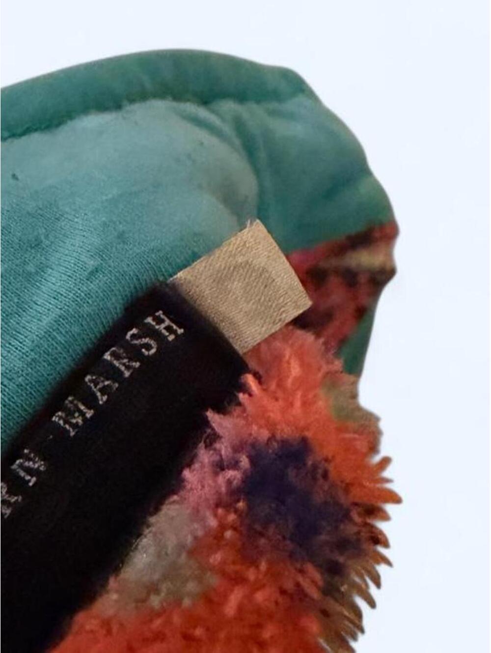 Southern Marsh red, blue, and teal geometric pattern fleece pullover #geometric - Picture 7 of 7